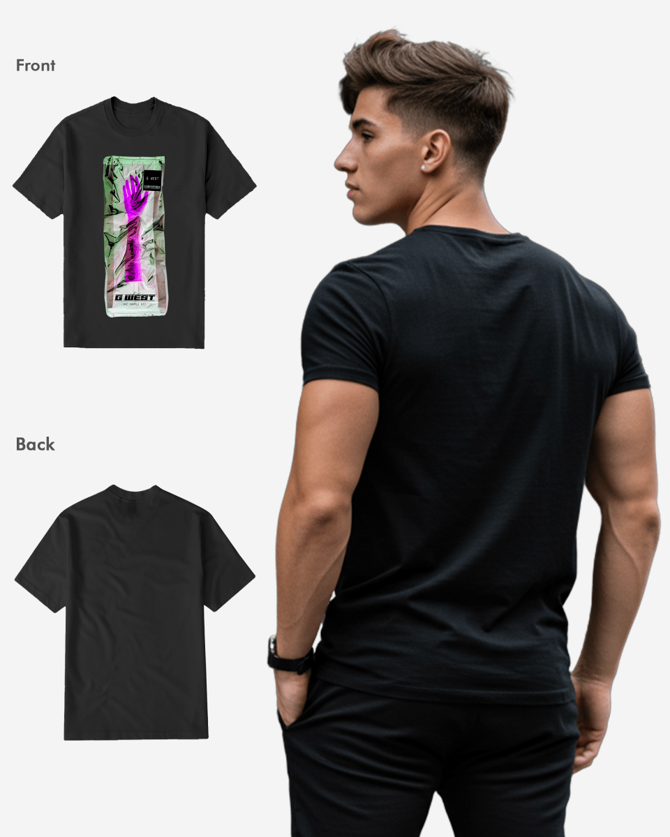 G West Mens Hand Bag Black Tee G West