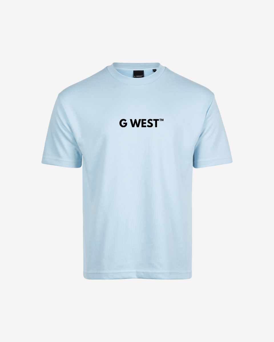 G West Mens Heavyweight Logo Wear Oversized T-Shirt G West