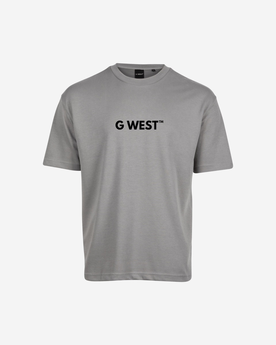 G West Mens Heavyweight Logo Wear Oversized T-Shirt G West