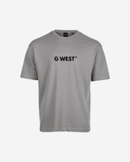 G West Mens Heavyweight Logo Wear Oversized T-Shirt G West