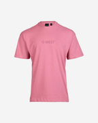 G West Mens Heavyweight Logo Wear Oversized T-Shirt G West