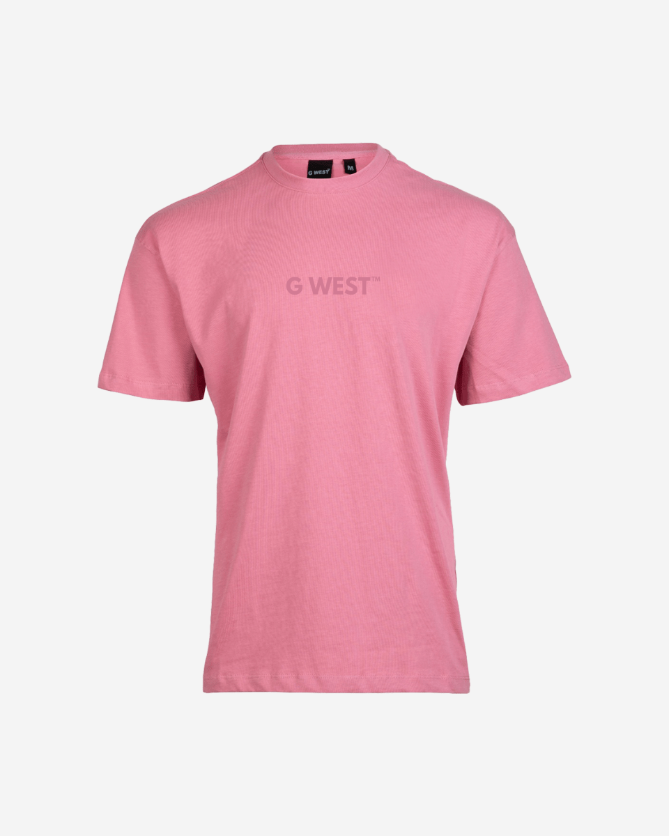 G West Mens Heavyweight Logo Wear Oversized T-Shirt G West