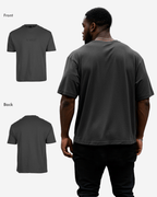 G West Mens Heavyweight Logo Wear Oversized T-Shirt G West