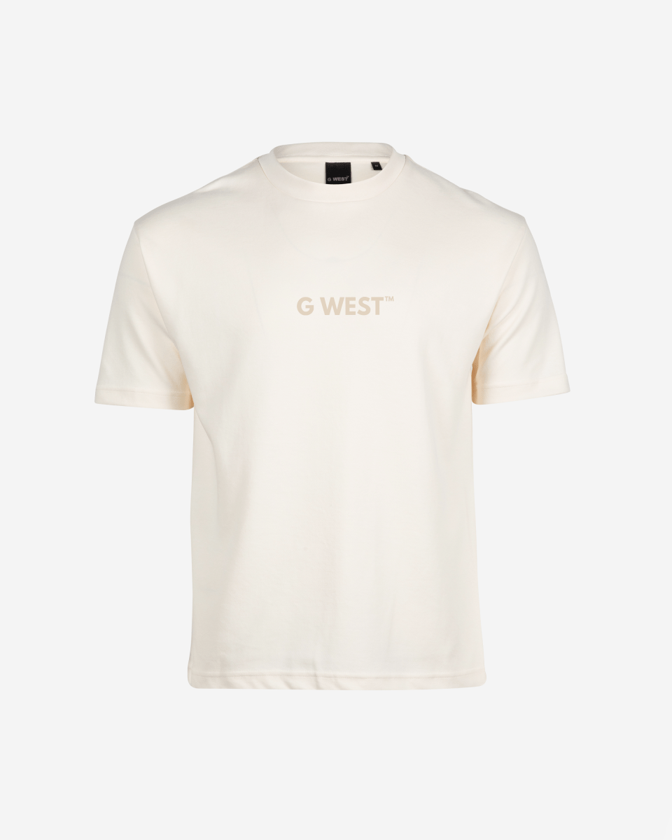 G West Mens Heavyweight Logo Wear Oversized T-Shirt G West