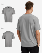 G West Mens Heavyweight Logo Wear Oversized T-Shirt G West