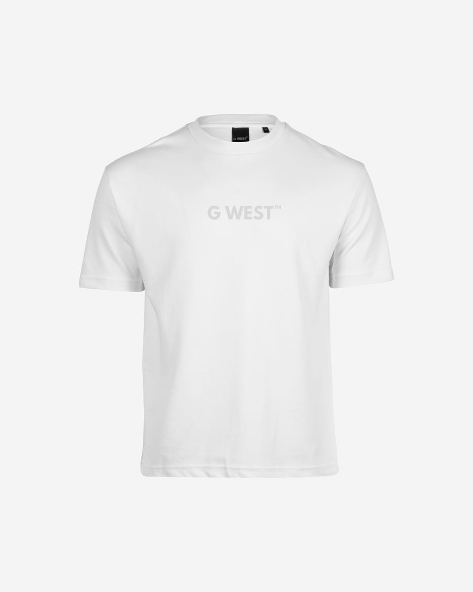 G West Mens Heavyweight Logo Wear Oversized T-Shirt G West