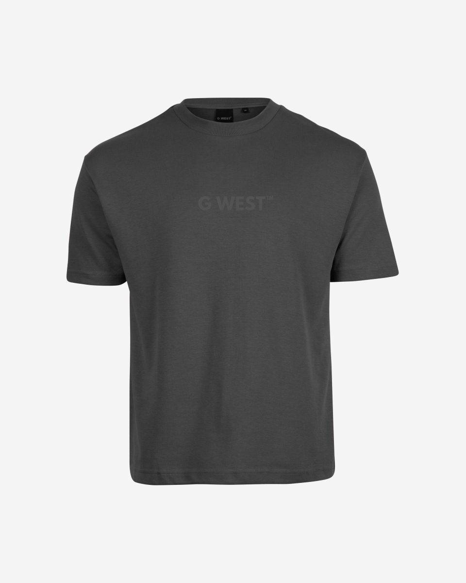 G West Mens Heavyweight Logo Wear Oversized T-Shirt G West