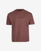 G West Mens Heavyweight Logo Wear Oversized T-Shirt G West