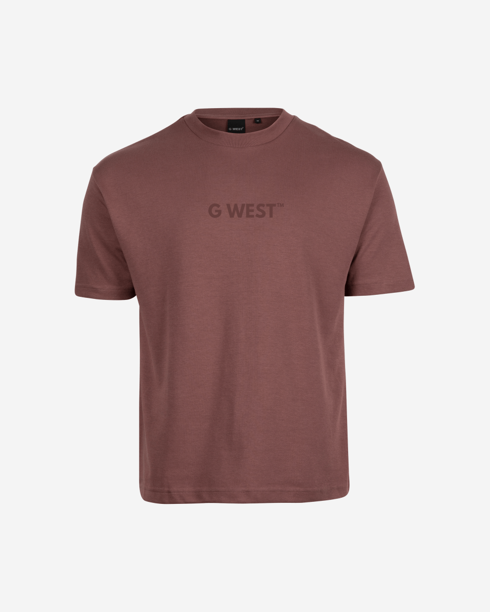 G West Mens Heavyweight Logo Wear Oversized T-Shirt G West