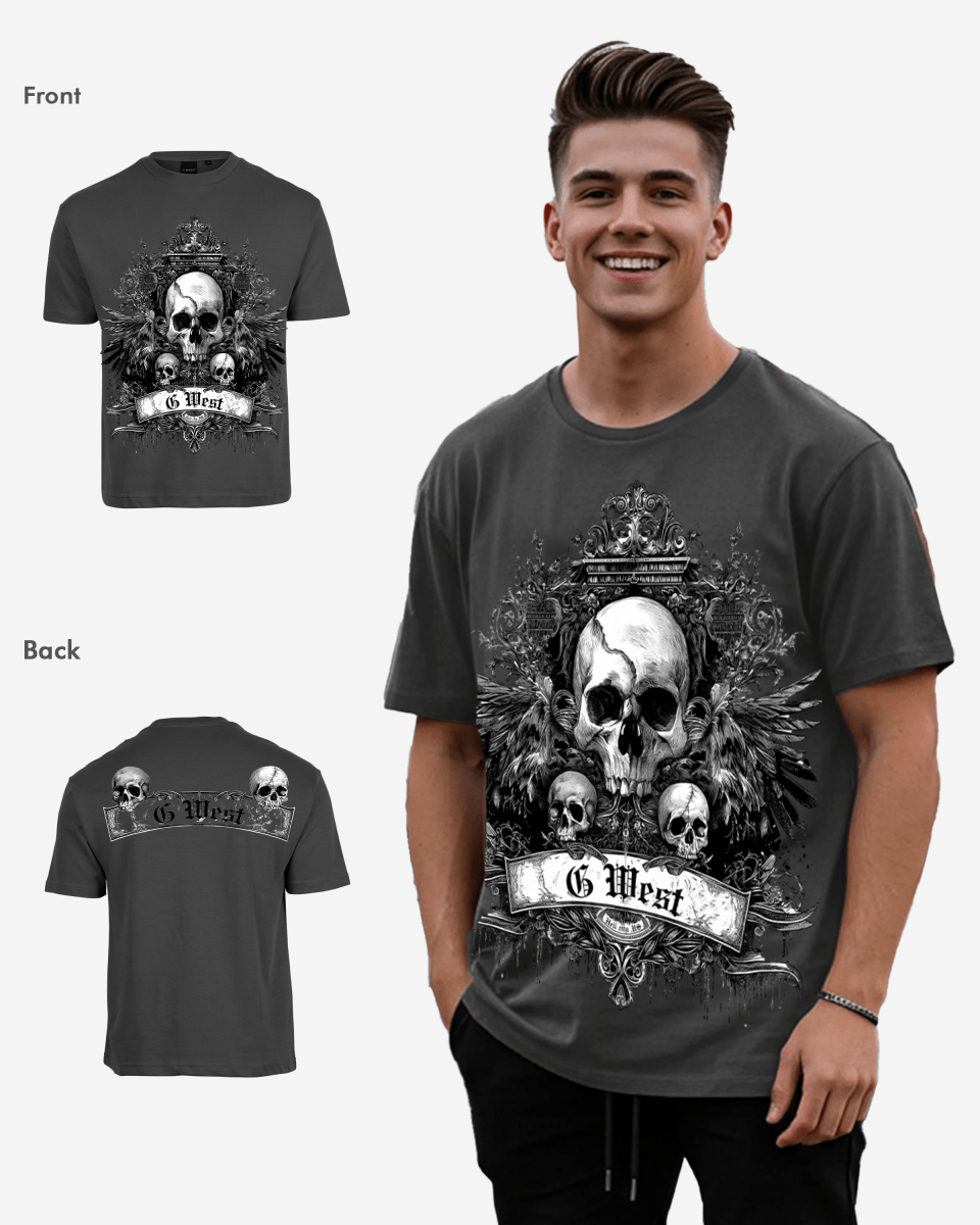 G West Mens Hell City Oversized Tee G West