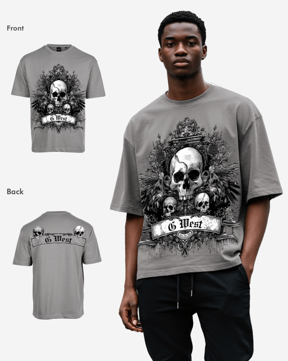G West Mens Hell City Oversized Tee G West
