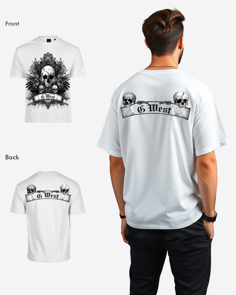 G West Mens Hell City Oversized Tee G West