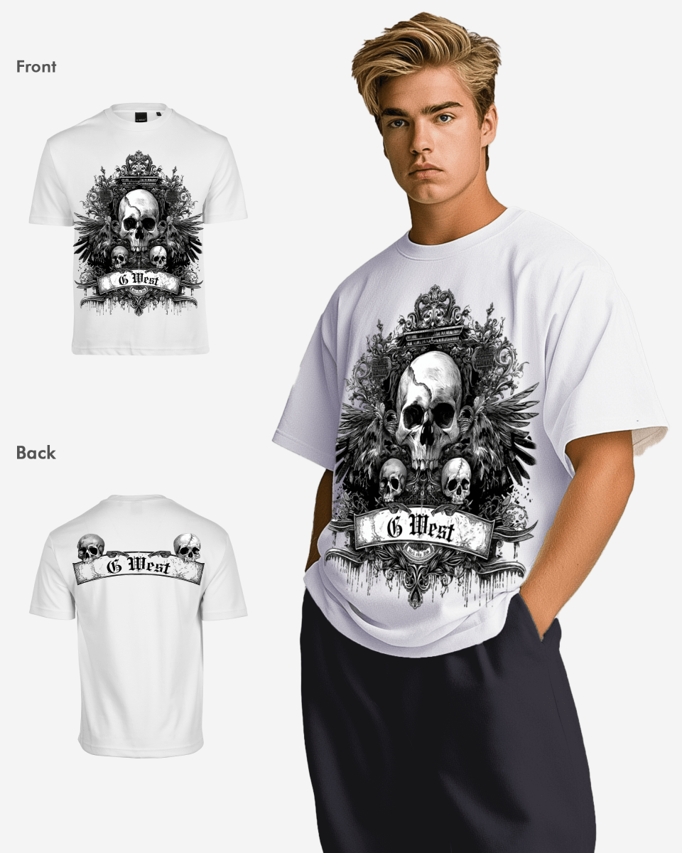 G West Mens Hell City Oversized Tee G West