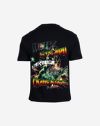 G West Mens Hold Steady Premium Oversized Tee Front And Back Print G West