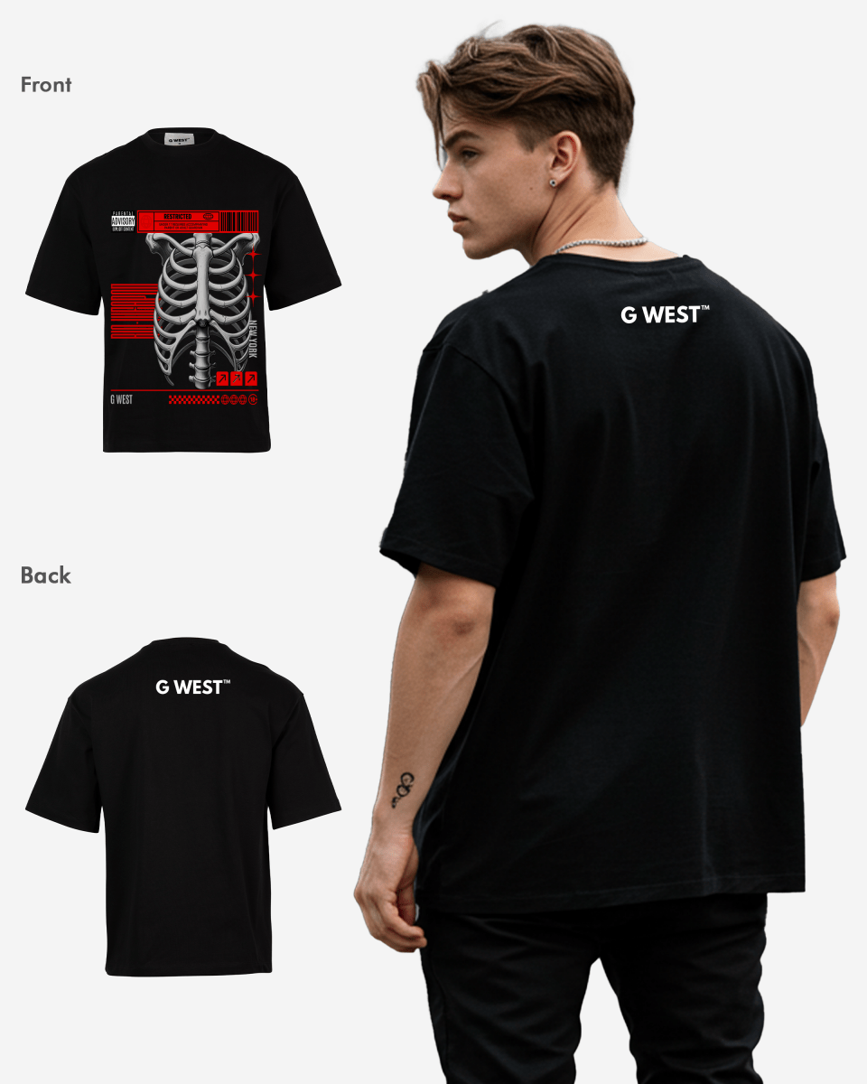 G WEST HOLLOW N HEROIC OVERSIZED T-Shirt Mens G West