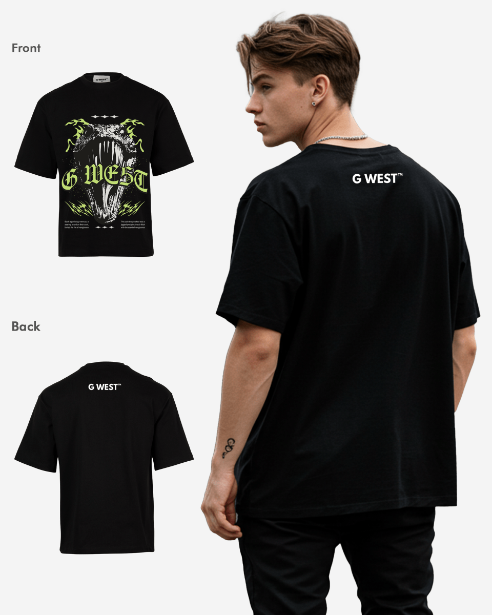 G WEST HUNGER UNLEASHED OVERSIZED T-Shirt Mens G West