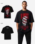 G WEST identity concealed OVERSIZED T-Shirt Mens G West