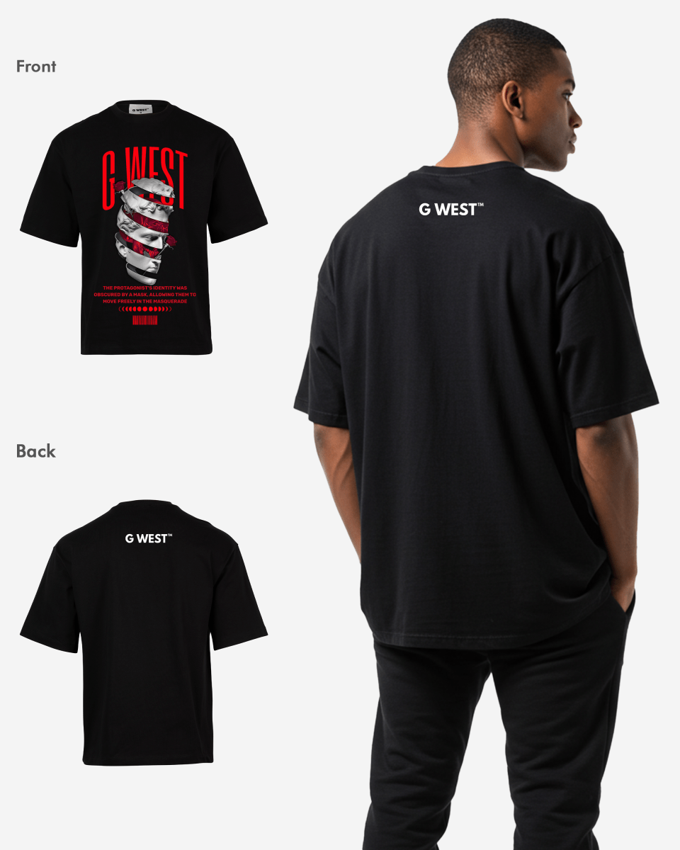 G WEST identity concealed OVERSIZED T-Shirt Mens G West