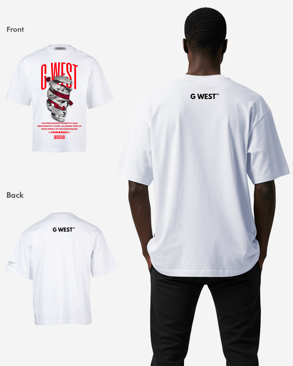 G WEST identity concealed OVERSIZED T-Shirt Mens G West