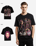 G West Mens Illuminated Soul Double Hit Premium Oversized Tee Front And Back Print G West