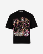 G West Mens Illuminated Soul Double Hit Premium Oversized Tee Front And Back Print G West