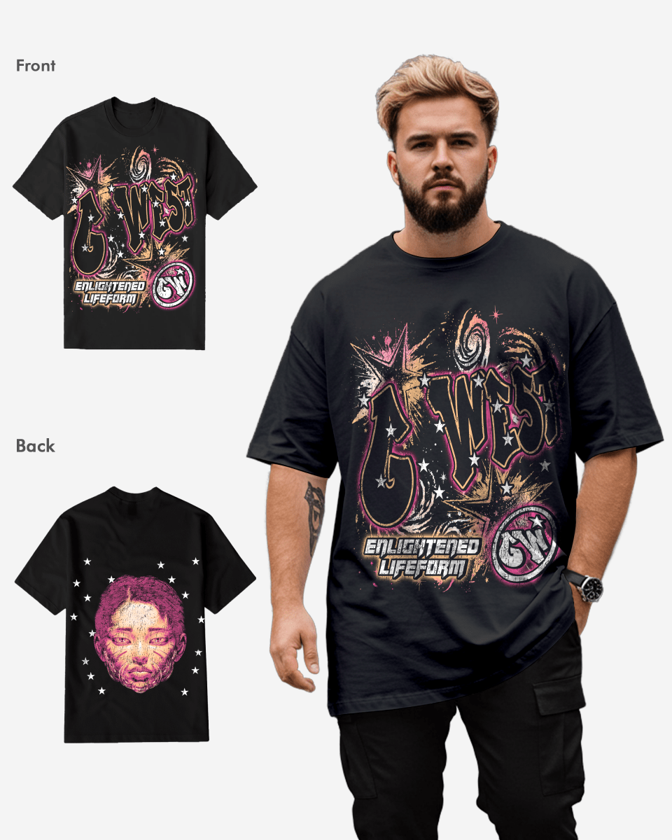 G West Illuminated Soul Double Hit T-Shirt Big and Tall Mens G West