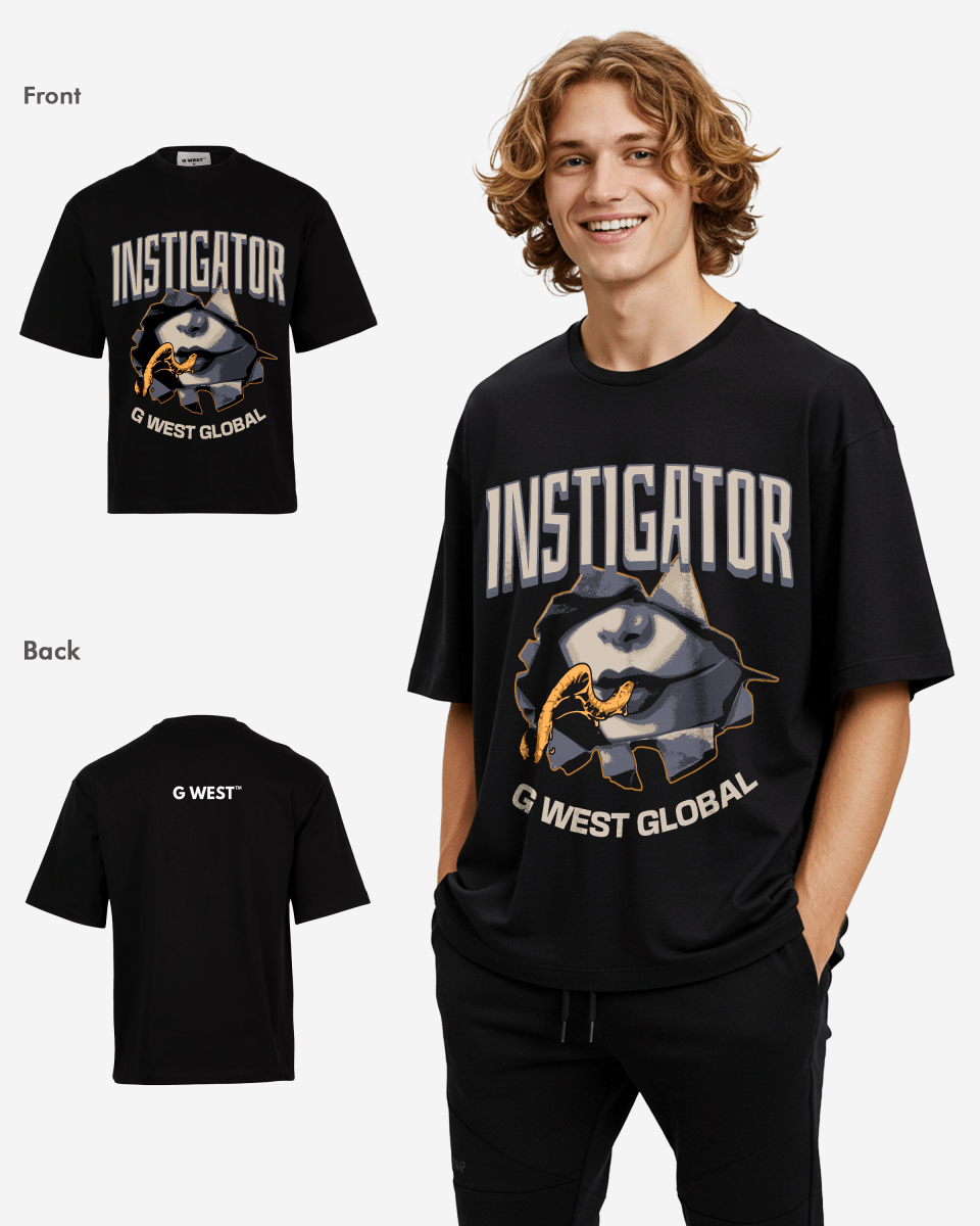 G WEST Instigator Oversized T-Shirt Mens G West