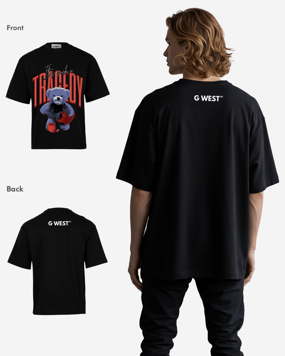 G WEST IT'S SUCH A TRAGEDY OVERSIZED T-Shirt Mens G West