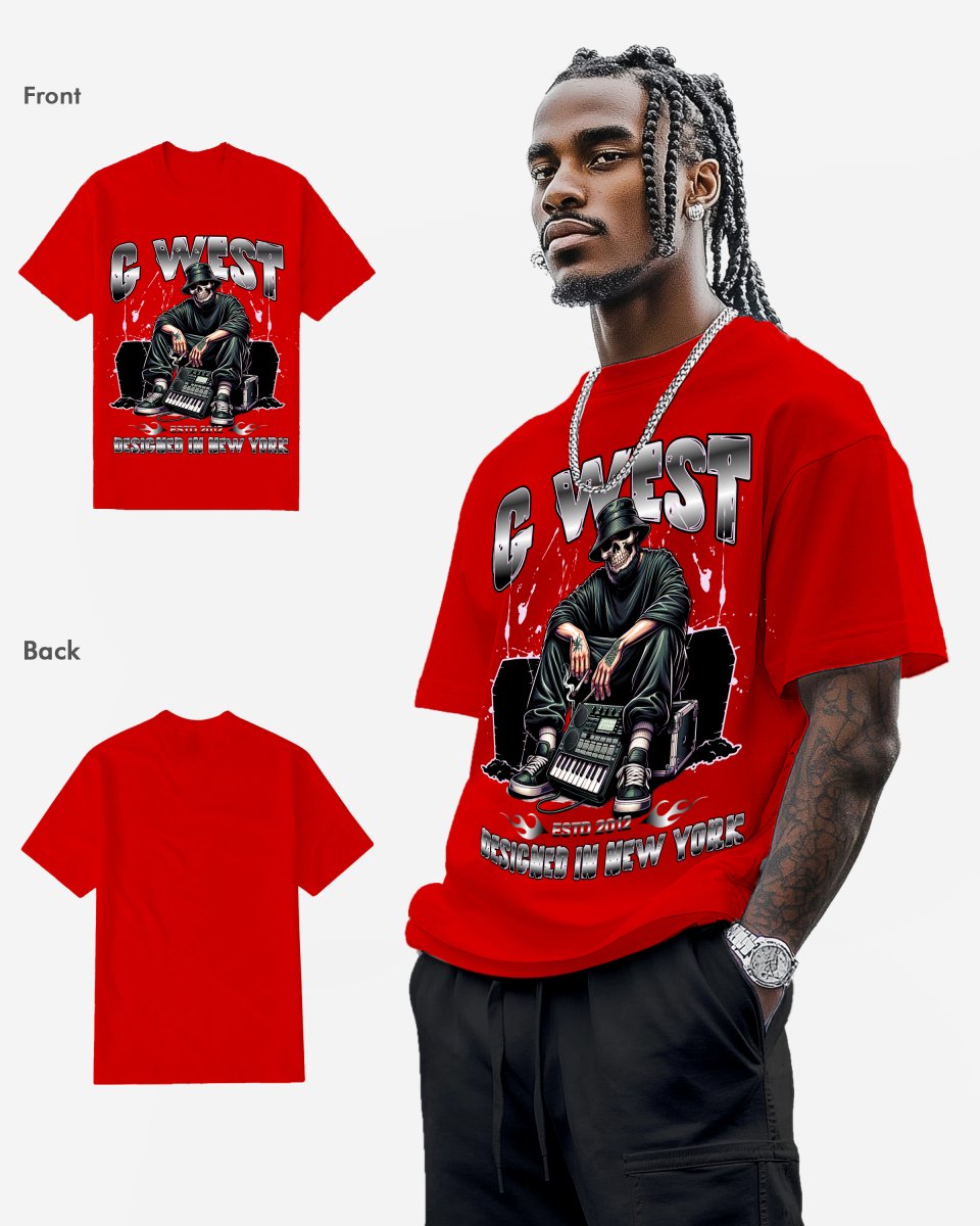 G West Jamming With The Dead T-Shirt Mens G West