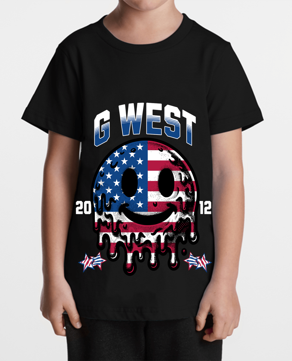 G WEST KIDS AMERICAN FLAG TEE G West