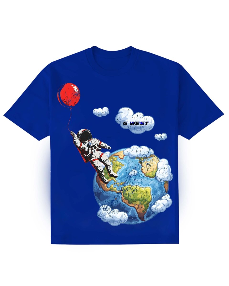 G West Kids Balloon Earth Royal T-Shirt Mens G West