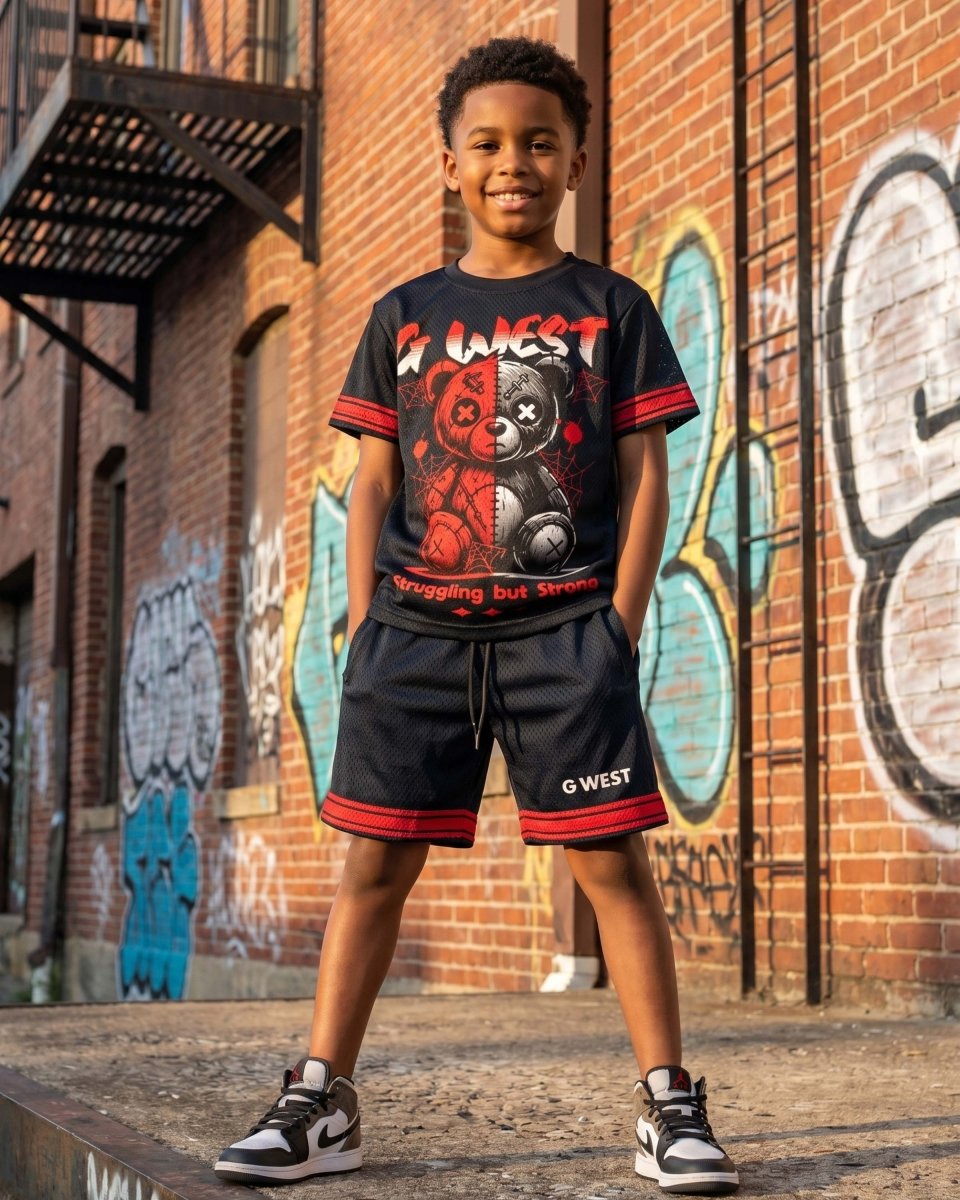 G West Kids Despair Mesh Tee Set G West