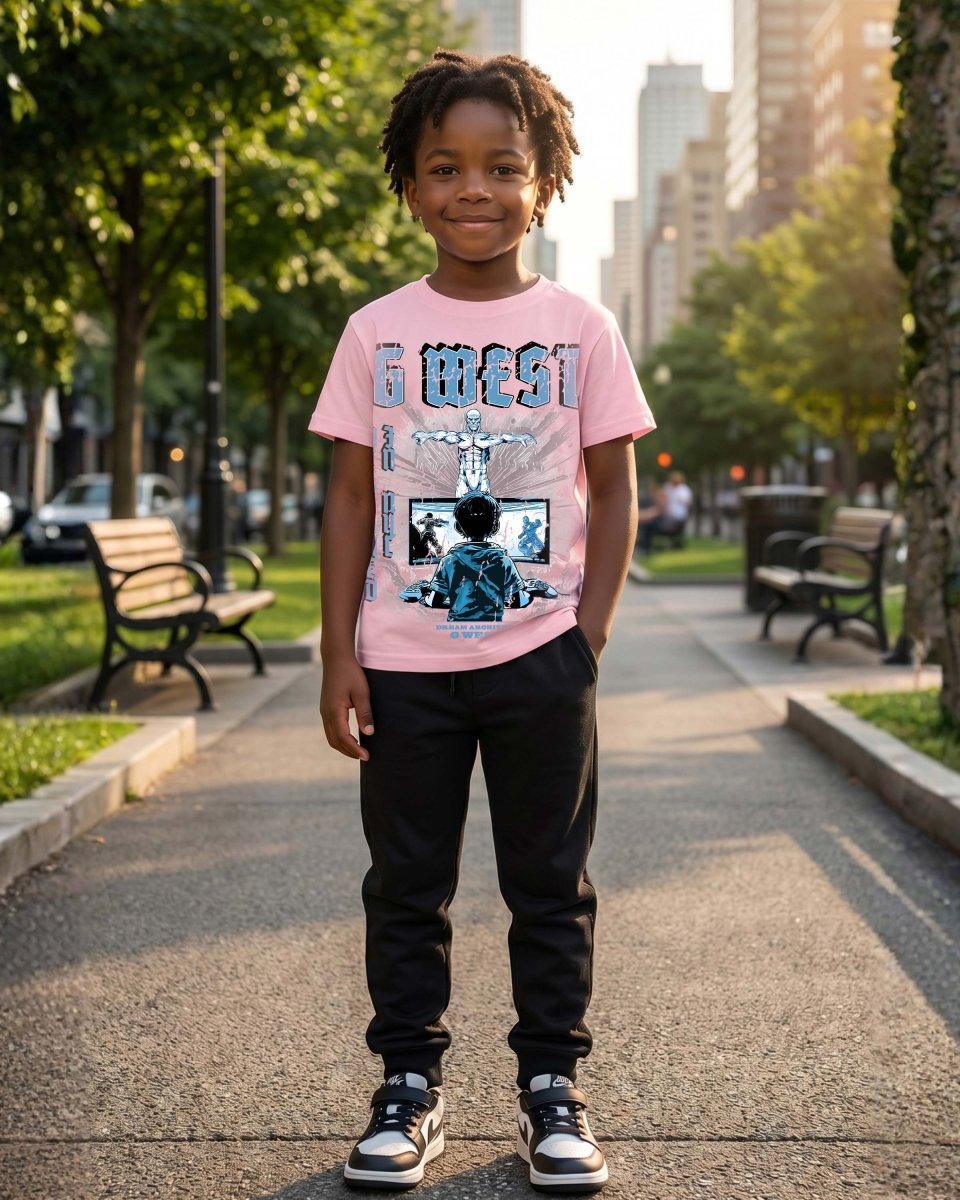 G West Kids Game Of G Baby Blue T-Shirt G West