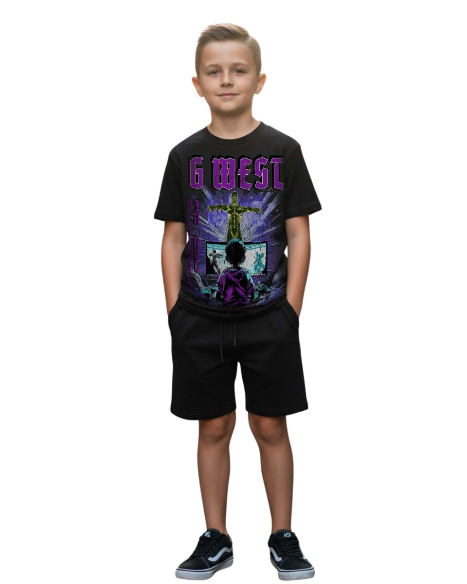 G West Kids Game Of G Purple T-Shirt Mens G West