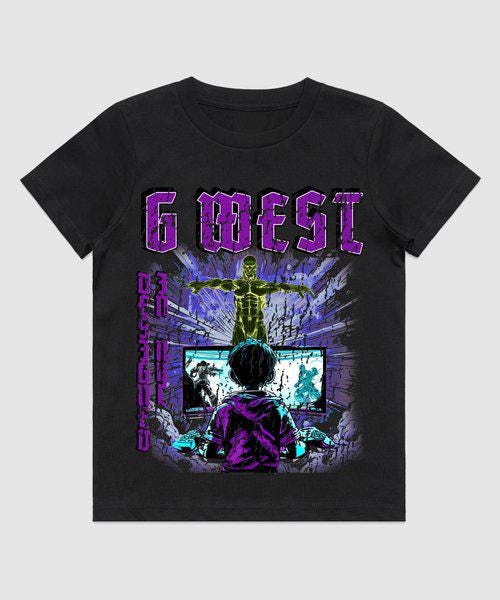 G West Kids Game Of G Purple T-Shirt Mens G West