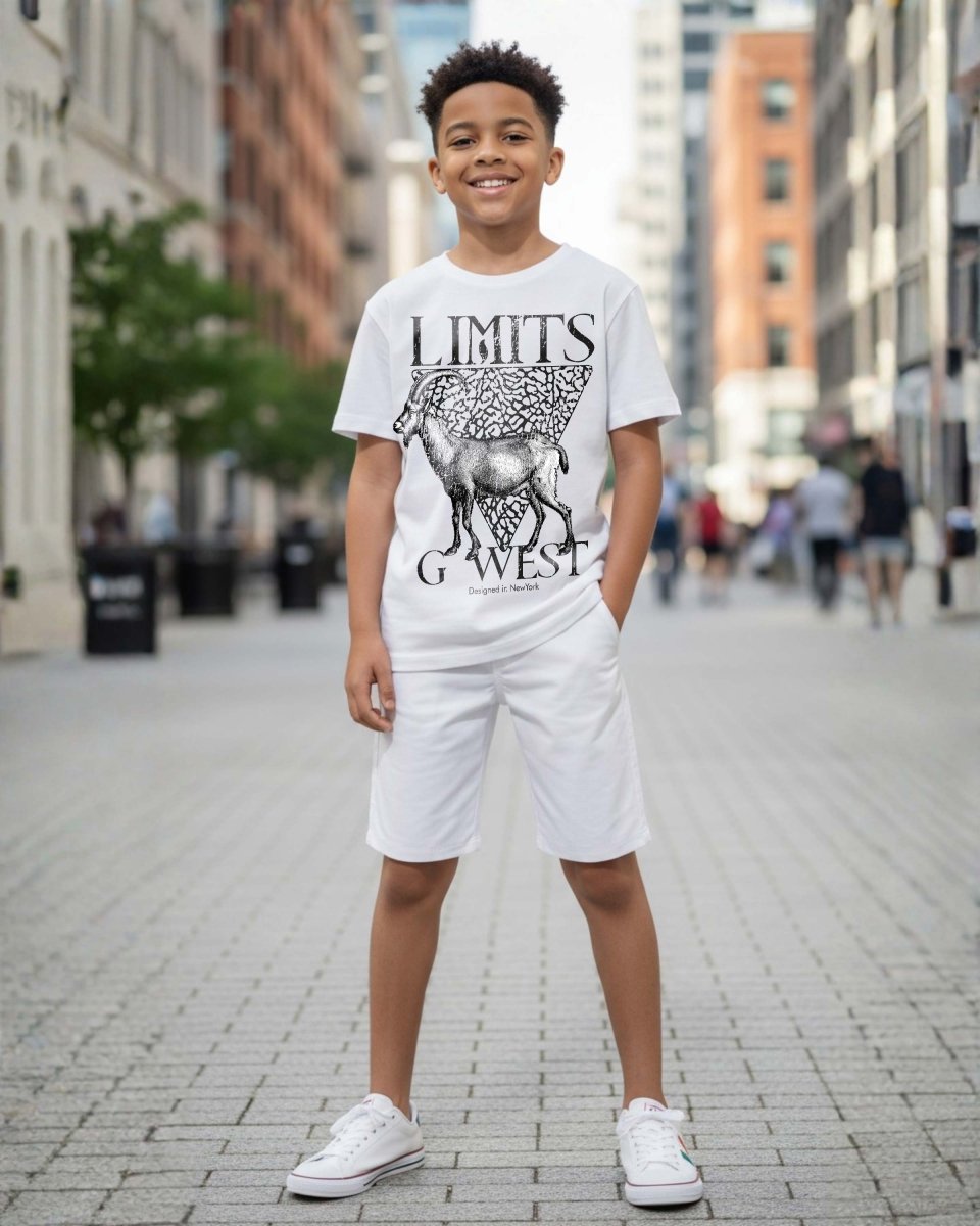G West Kids Greatest Of All Time White Tee - Dtpbasty9039 G West