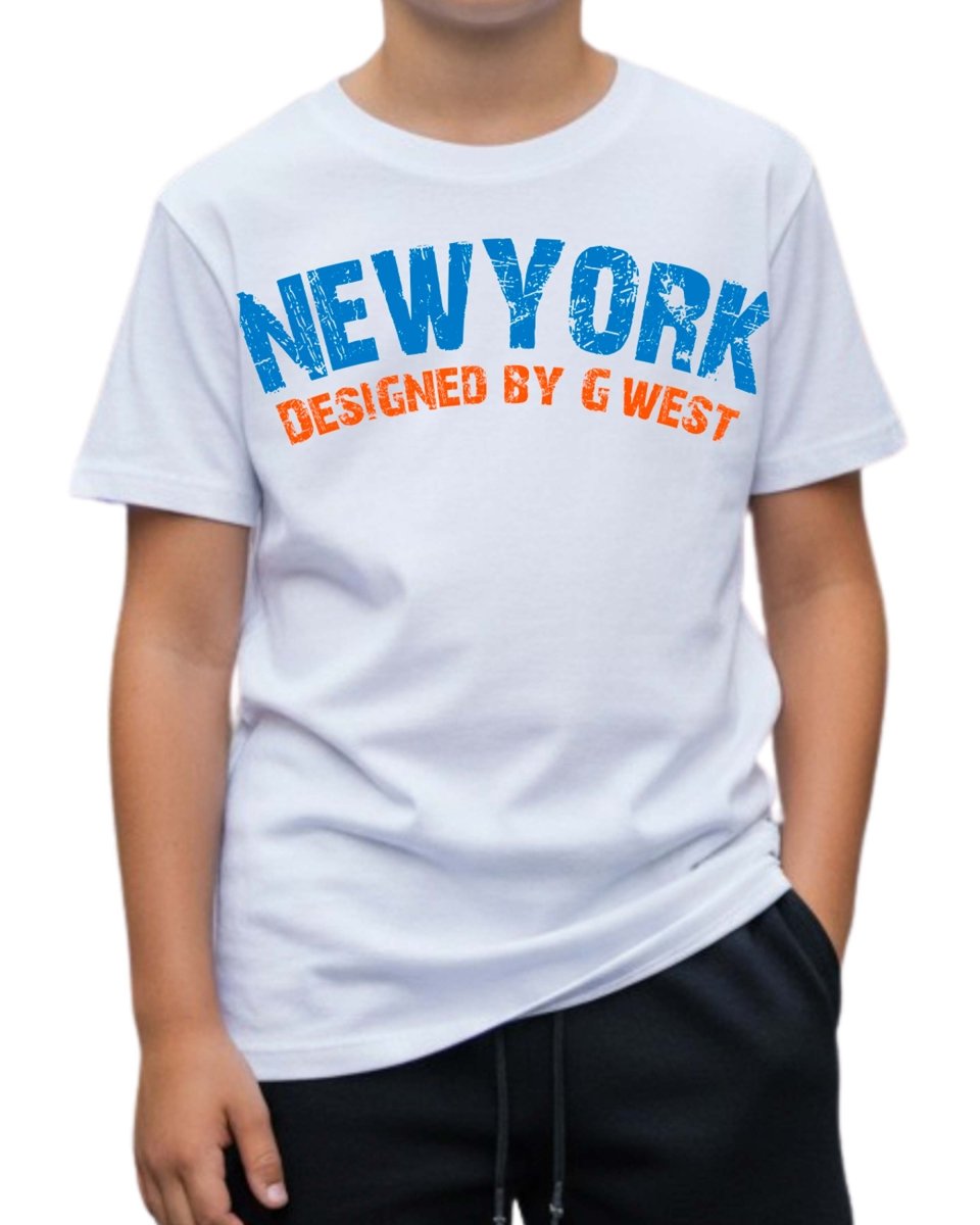 G West Kids New York Arch Logo T-Shirt G West