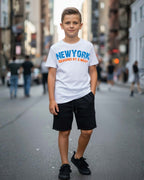G West Kids New York Arch Logo T-Shirt G West