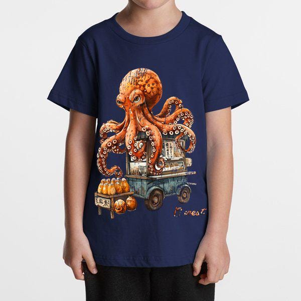 G West Kids Octopus Cart T-Shirt G West