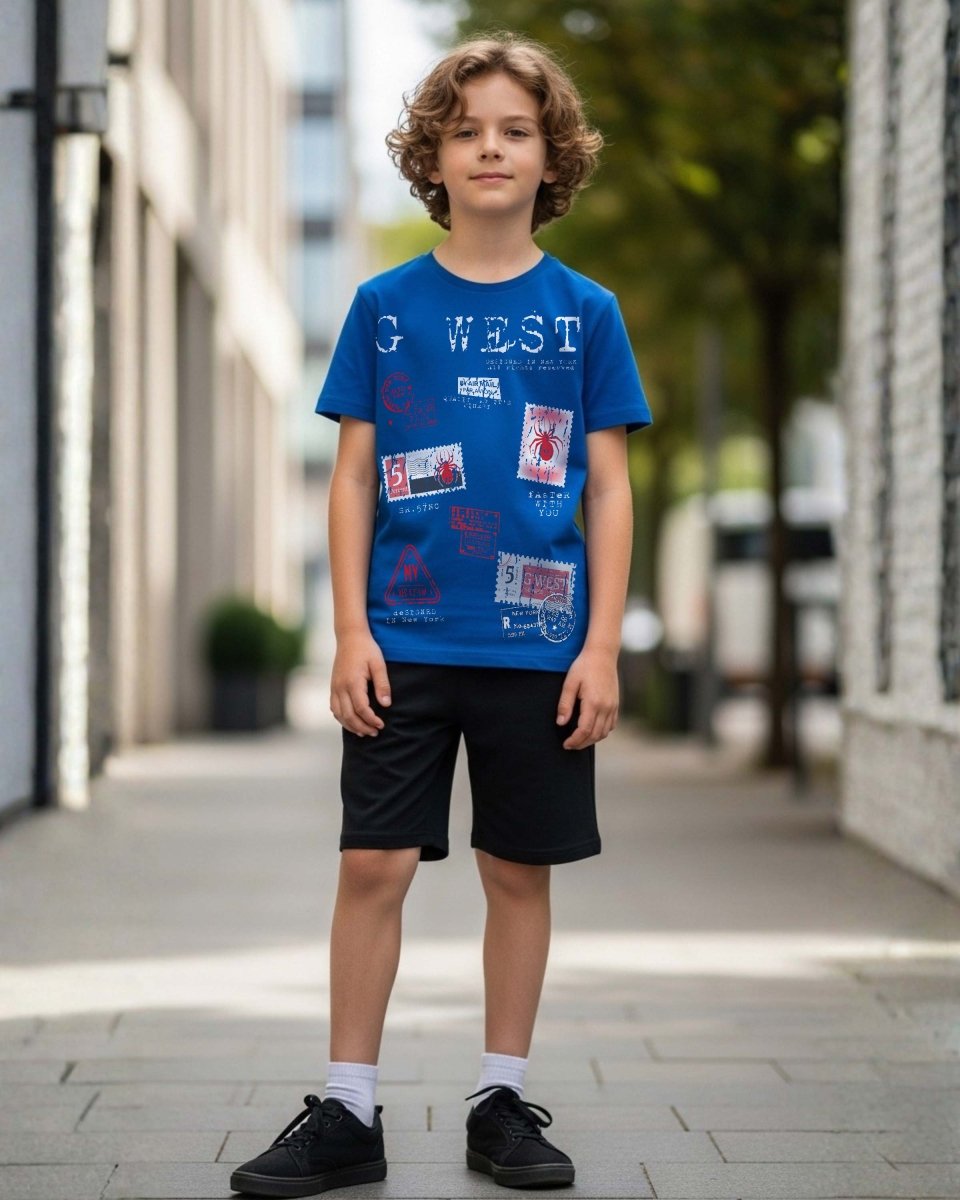 G West Kids Olympic Stamp Tee - Dtpbasty5041 G West