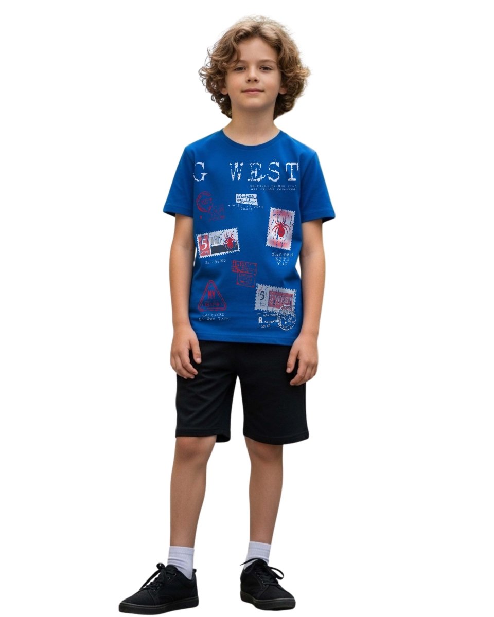 G West Kids Olympic Stamp Tee - Dtpbasty5041 G West