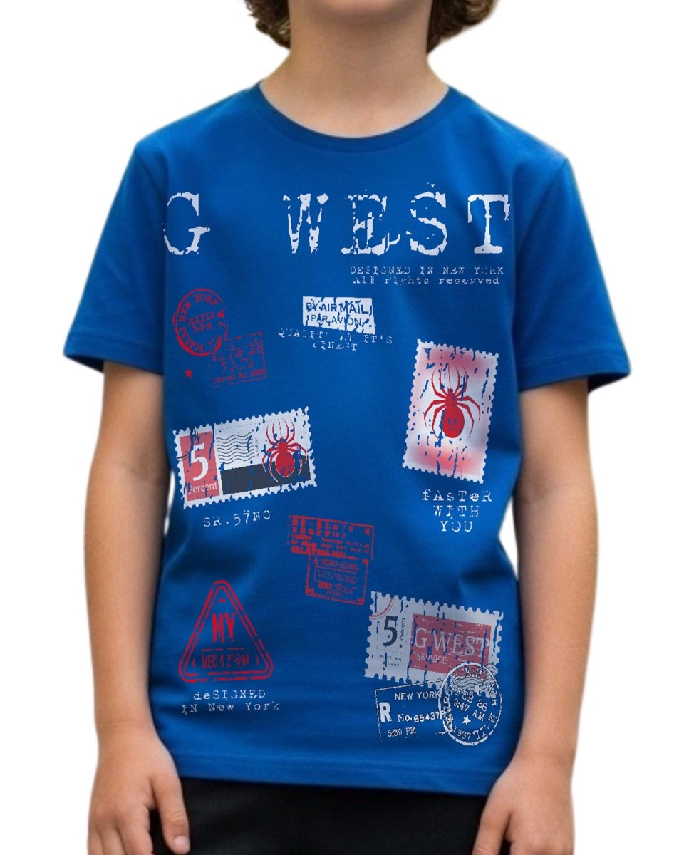 G West Kids Olympic Stamp Tee - Dtpbasty5041 G West