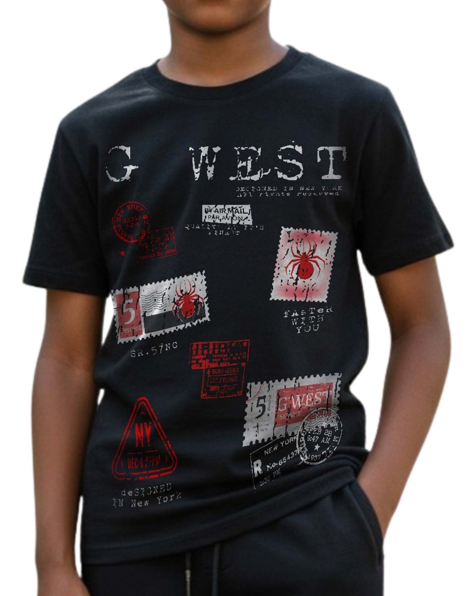 G West Kids Olympic Stamp Tee - Dtpbasty5041 G West