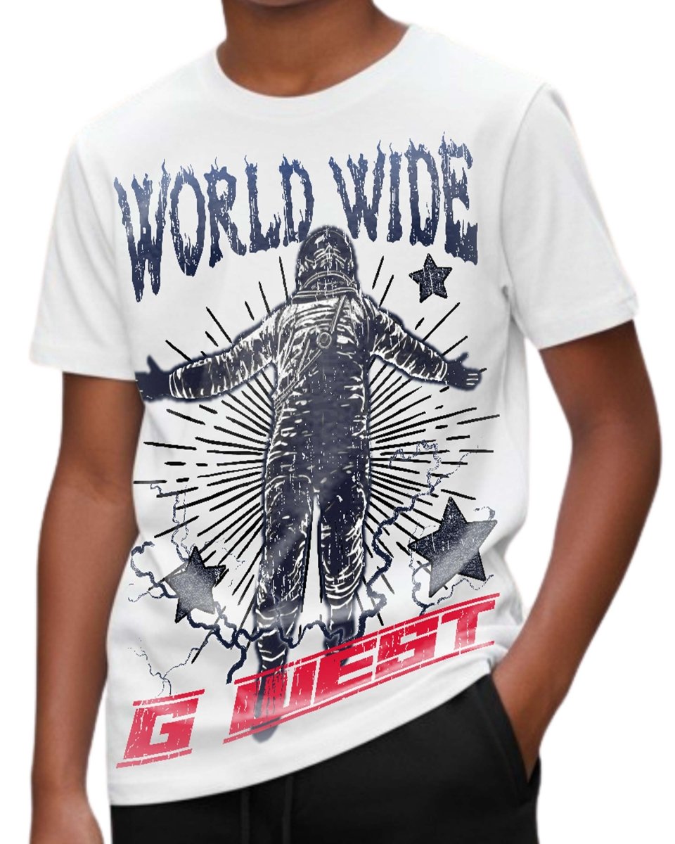 G West Kids Olympic World Wide Star T-Shirt Mens G West