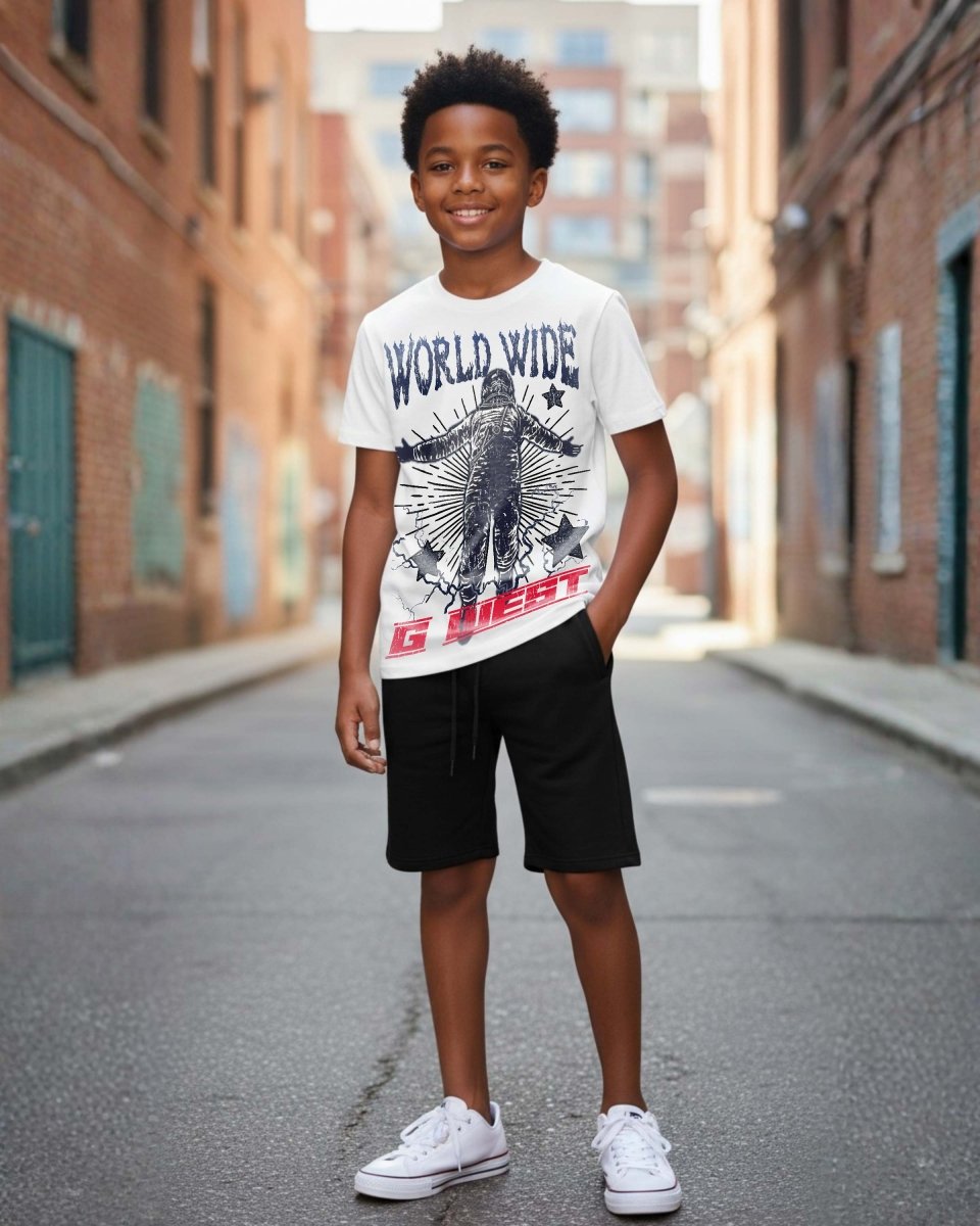G West Kids Olympic World Wide Star T-Shirt Mens G West