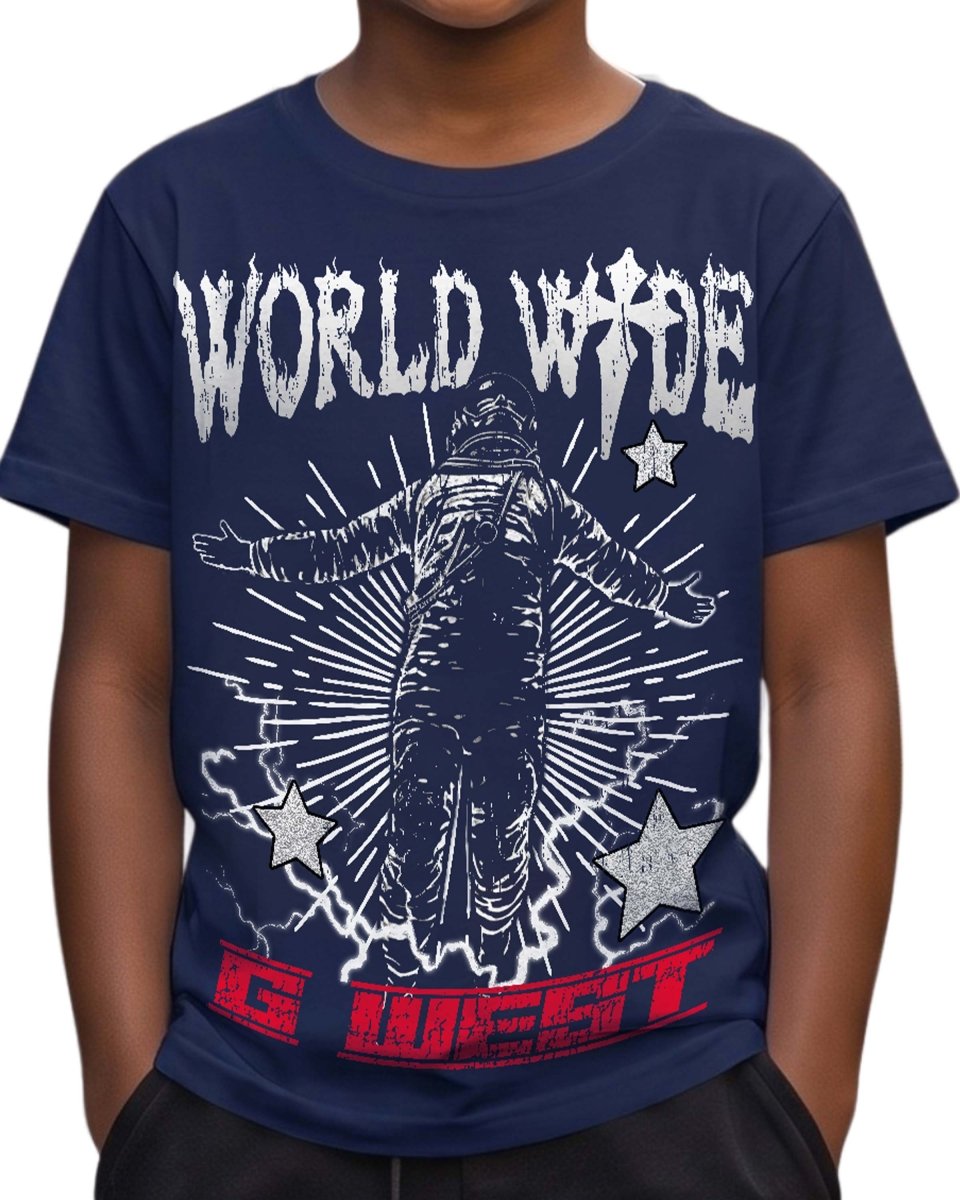 G West Kids Olympic World Wide Star T-Shirt Mens G West