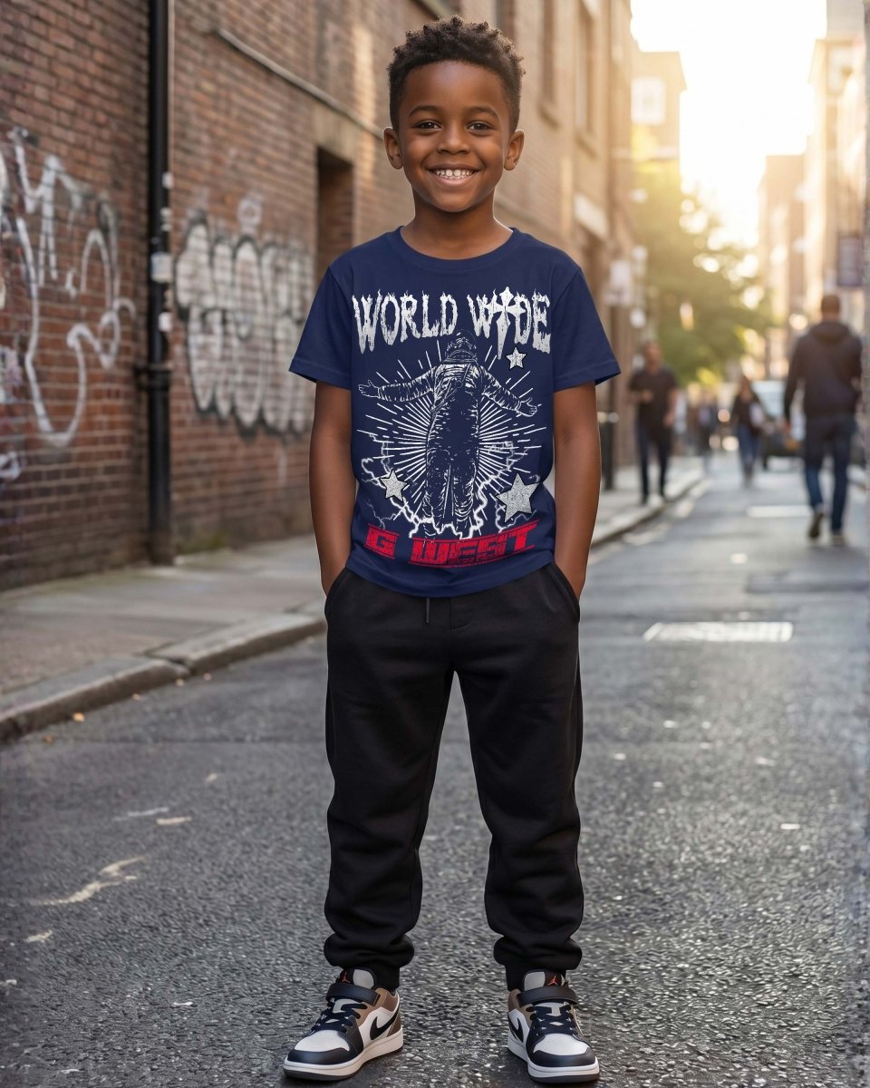 G West Kids Olympic World Wide Star T-Shirt Mens G West
