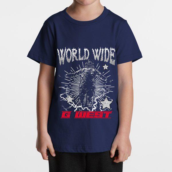 G West Kids Olympic World Wide Star T-Shirt Mens G West