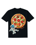G West Kids Space Pizza Black Tee - Dtpbasty9067 G West