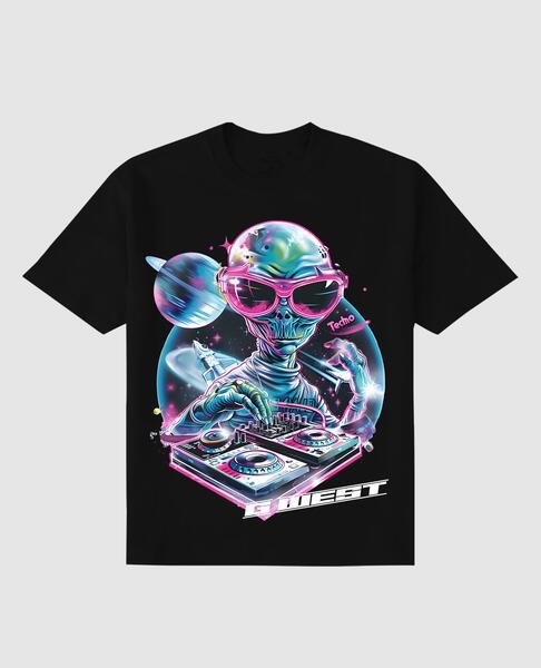 G West Kids Techno Dj Tshirt Mens G West